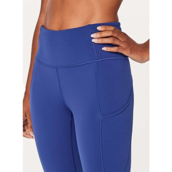 Lululemon Fast & Free Crop II Nulux Size 4 - Picture 3 of 9
